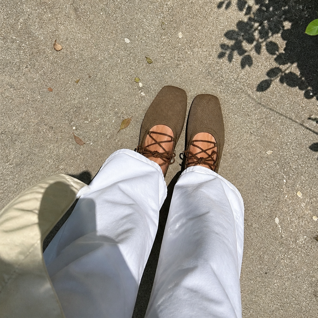 Tie Up Ballet Flats